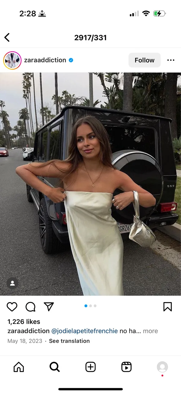 ZARA midi dress satin sleeveless tube olive green wedding party summer - Image 10