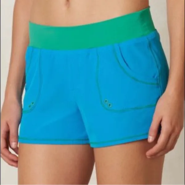 Prana‎ Millie Boardshort in Vivid Blue and Green Size Large - Image 2