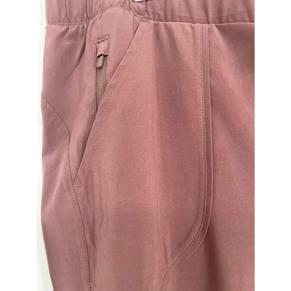 All in Motion Stretch Woven Scrub Pants Women XXL Long Brown Mauve High Rise - Image 3