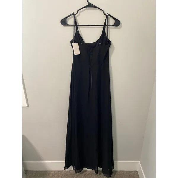 NWT Birdy Grey Amy Chiffon Dress Black Size, XS - Image 2