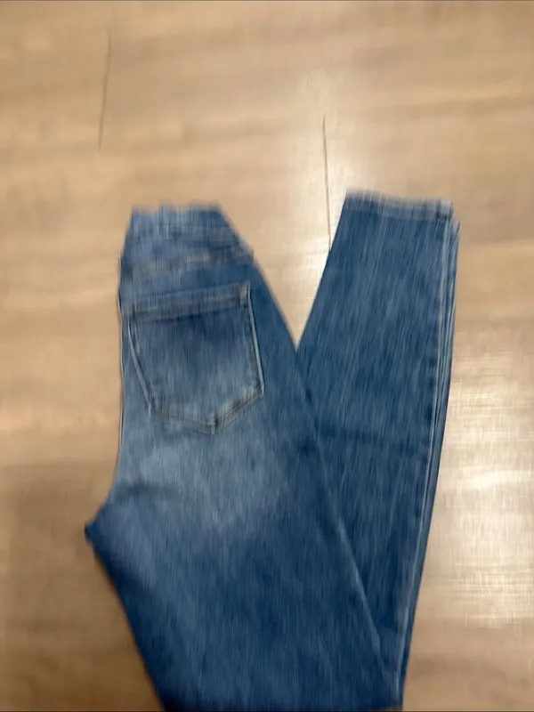 PACSUN High Rise Jegging in Medium Blue with Dark Patch Size 25 - Image 9