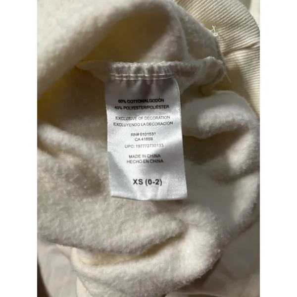 The World of Strawberry Shortcake Cream Graphic Hoodie XS 0-2 Y2K Kawaii - Image 5