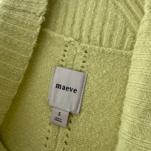 Anthropologie Maeve Gretchen Mock Neck Cozy Sweater Yellow Wool Blend‎ - Image 8