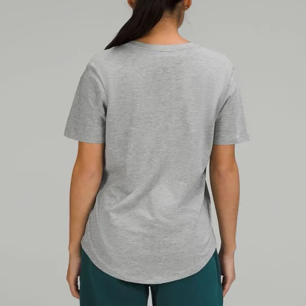 Lululemon Gray V-Neck Women's Top - Image 2