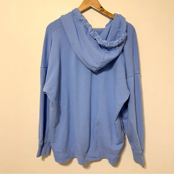 Beach Weekend Oversized Hoodie Size Medium Blue Sweater - Image 5