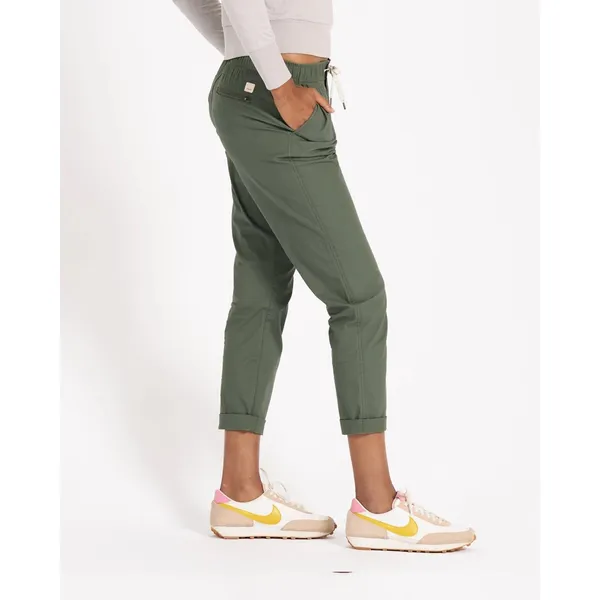 Vuori Womens Ripstop Pant Army Green Small Organic Cotton Modern Slimmer‎ Fit - Image 2