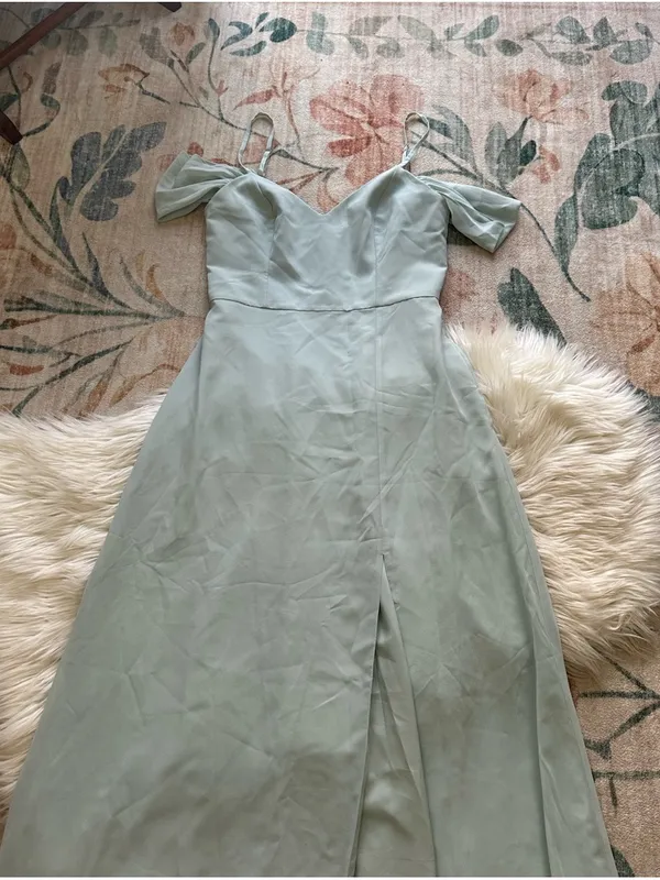 BIRDY GREY Devin Dress In Sage Chiffon - Image 5
