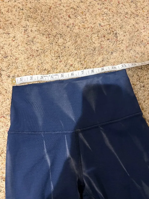 Lululemon Wunder Train High Rise Tight 25" in Sun Bleached Wash True Navy - Image 12