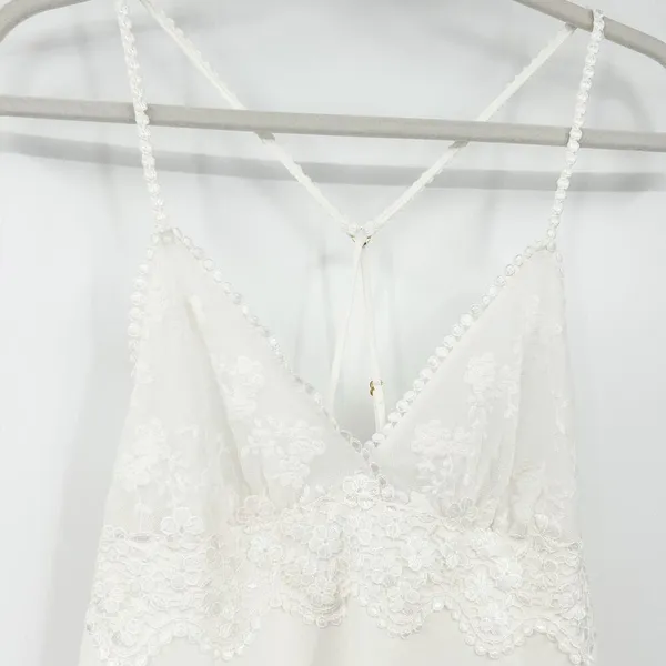 Flora Nikrooz Womens Coquette Bridal Sleep Charmeuse Robe & Slip Dress Set Small - Image 8