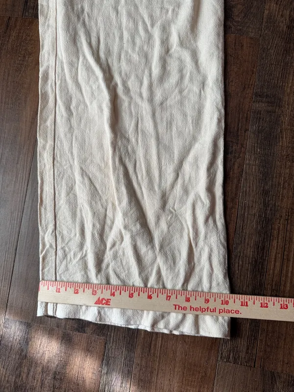 Double Zero Cream Wide Leg Pants - Image 6