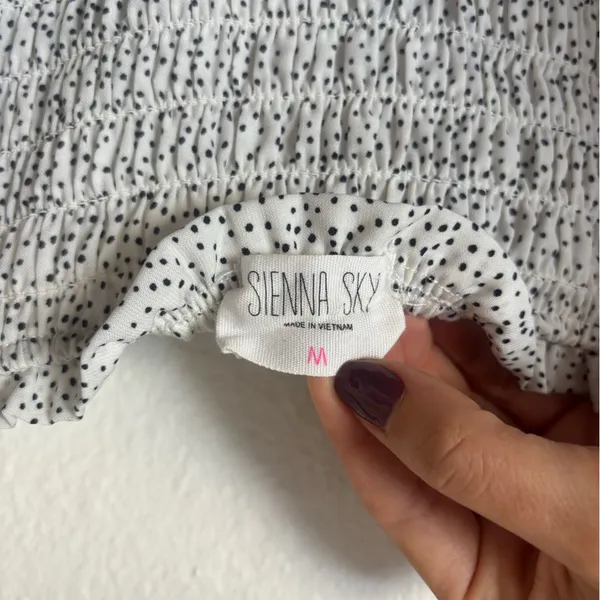 Sienna sky // black and white dalmation print dress - Image 3