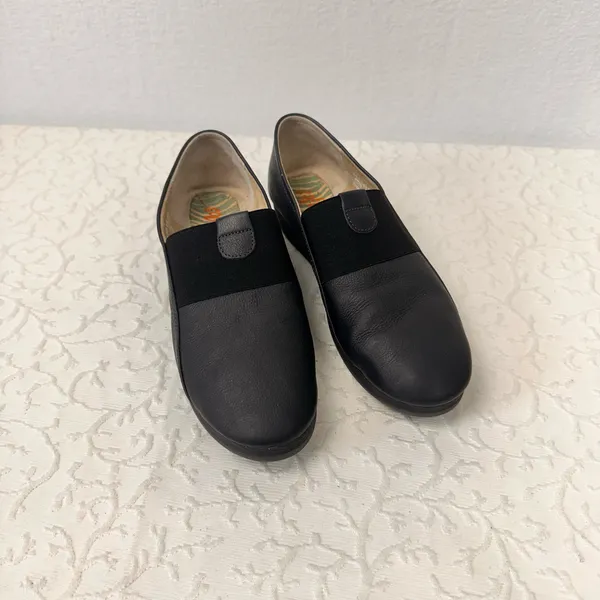 Fly London Softinos Shoes Size 8.5 Leather Mules Comfy Soft Slip On Navy Light - Image 8