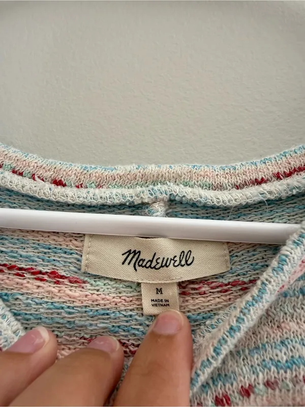 Madewell Mint Stripe Knit Short-Sleeve Top - Image 5