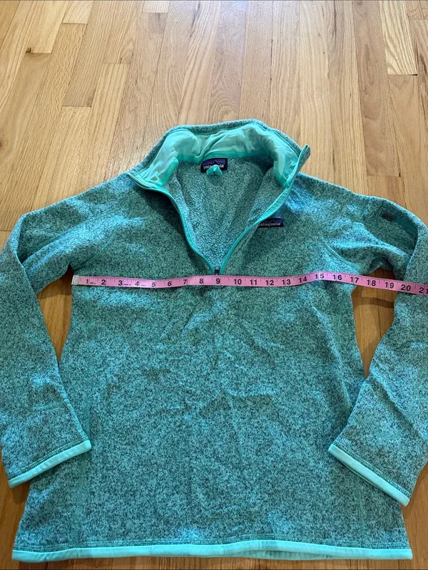 Patagonia Blue Green Better Sweater Pullover Sz M - Image 3
