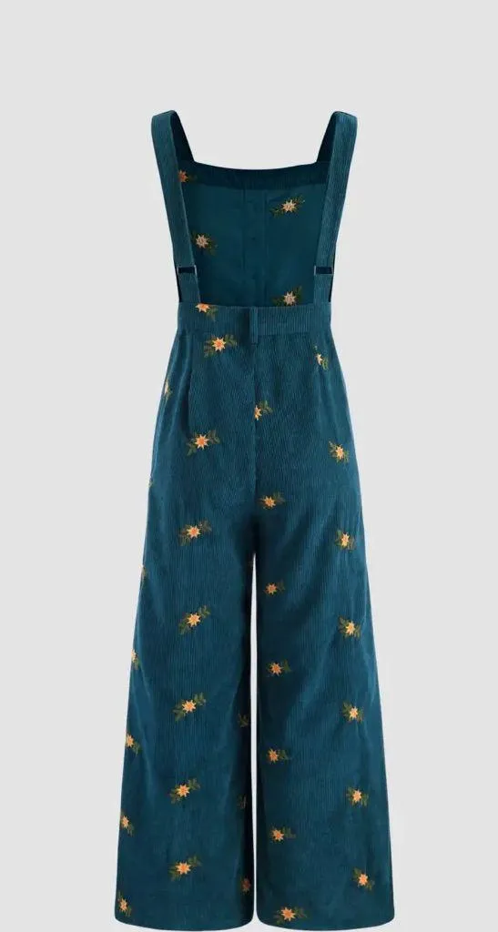 NWT Cider DITSY FLORAL CORDUROY JUMPSUIT size 1x - Image 2