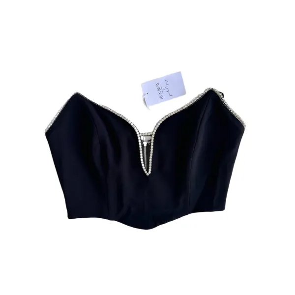 RunAway Petal+Pup‎ Size-L Bec Bustier Woman Top Black - Image 2