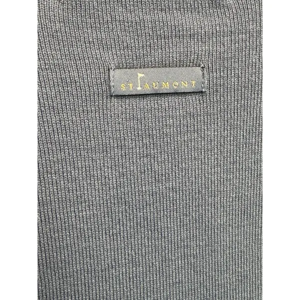 St. Aumont Golf Cardigan Women's Large Light Blue Button Front V-Neck‎ Striped - Image 6