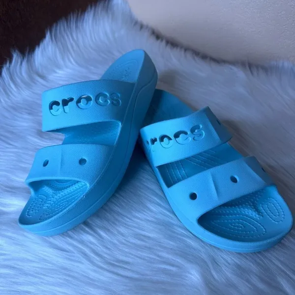 Crocs Baya Platform Slide Iconic Comfort Sandals Comfort Pure Water Size 9 - Image 11