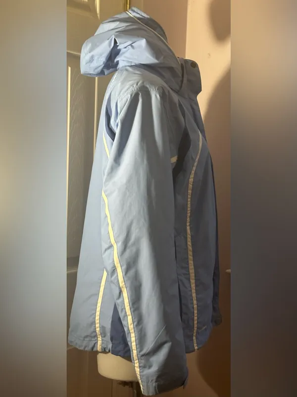 COLUMBIA Vintage Ttanium Interchange Blue Waterproof Hooded Ski Jacket Sz L - Image 2