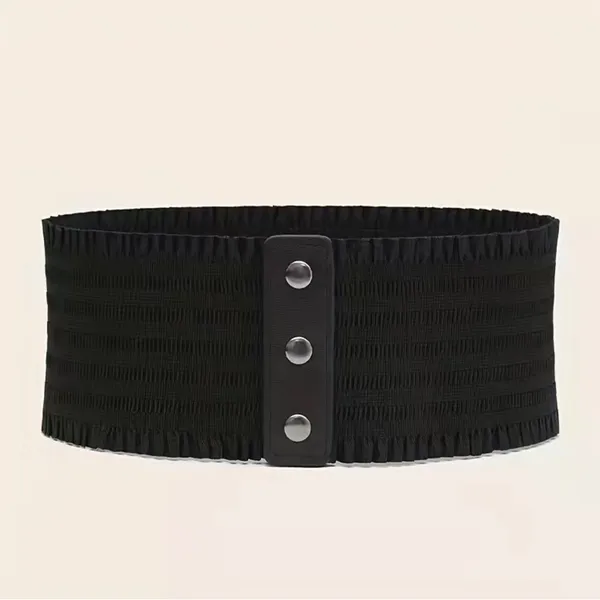 Plus Size‎ Wide Waistband Elegant Elastic Belt Vintage Dress Coat Girdle Waspie - Image 8