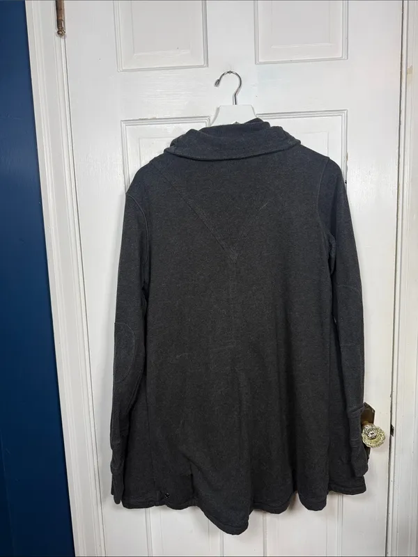 Lululemon Cozy Warm Gratitude Wrap Jacket in Heathered Black W2557 Sz 10 - Image 12