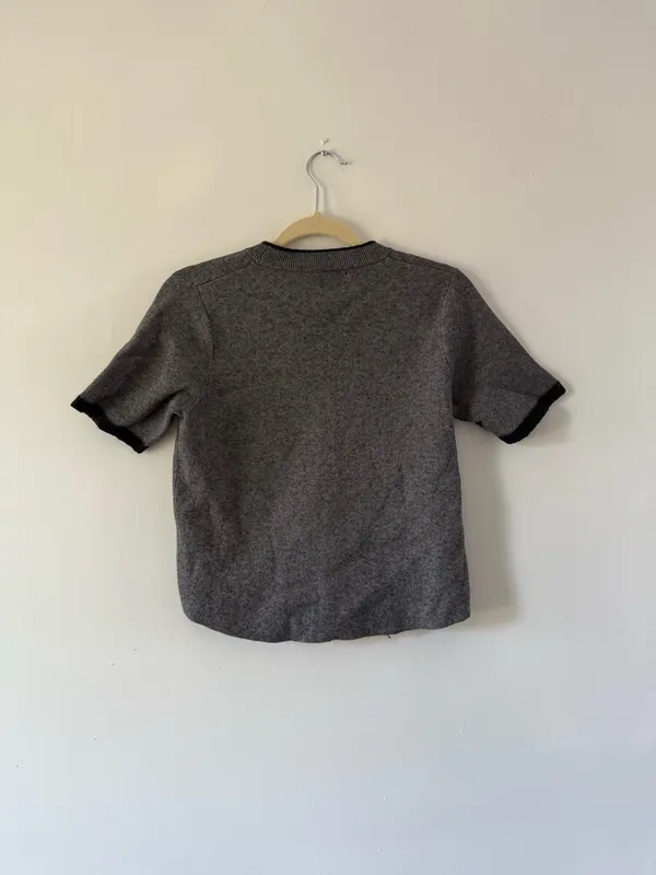 Zara Knit Gray Fine Knit Sweater | Carolyn Bessette Inspired | Quiet Luxury - Image 6