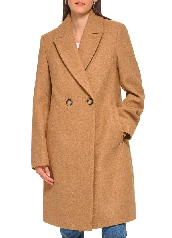 DKNY brown Wool Coat - Image 5