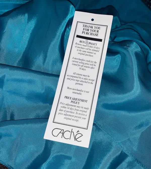 Cache Teal Beaded Halter High-Low Satin Dress - Image 9