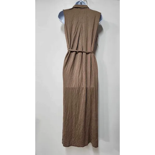 NWT Anthropologie Porridge Wrap Maxi Shirtdress Size S. B-4 - Image 6