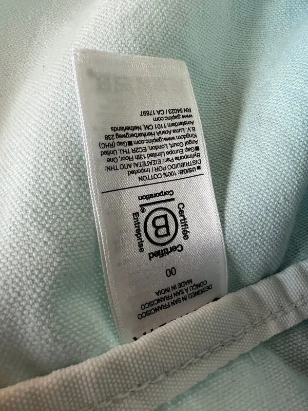 Athleta Ombre Teal Canvas Tote - Image 3