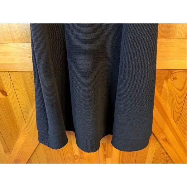 MAEVE Anthropologie Black Textured Knit Fit and Flare Sleeveless Dress sz S (623 - Image 2