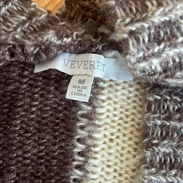 Velvet Tees McKenzie Child like style cardigan Brown and Cream Checkered Cardigan - Image 4