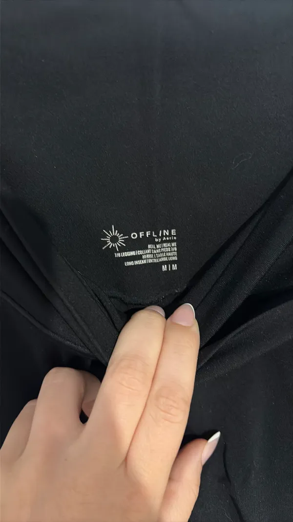 OFFLINE by Aerie Leggings Crossover M Black - Image 2