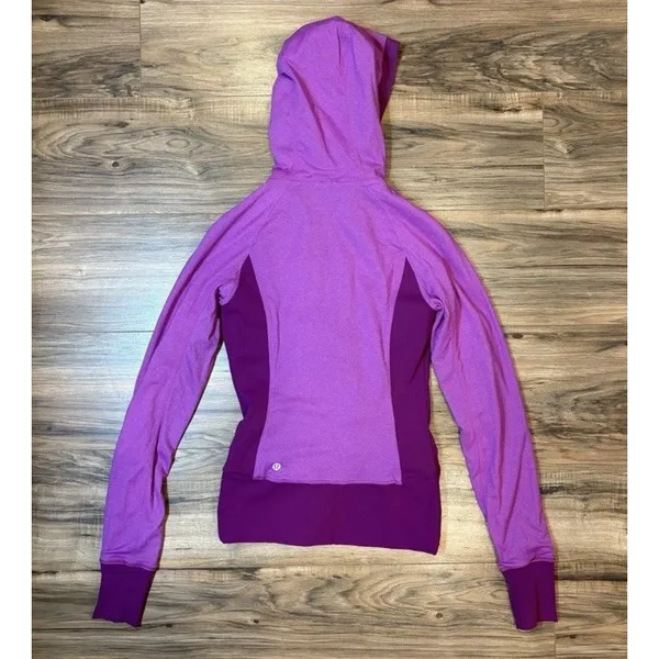 Lululemon In Flux Womens 10 Jacket Regal Plum Purple Reversible Full Zip Hoodie - Image 4