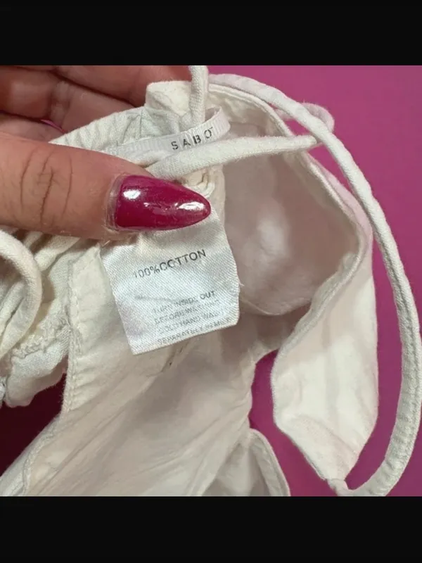 SABO Skirt Ginny Top in white small - Image 7