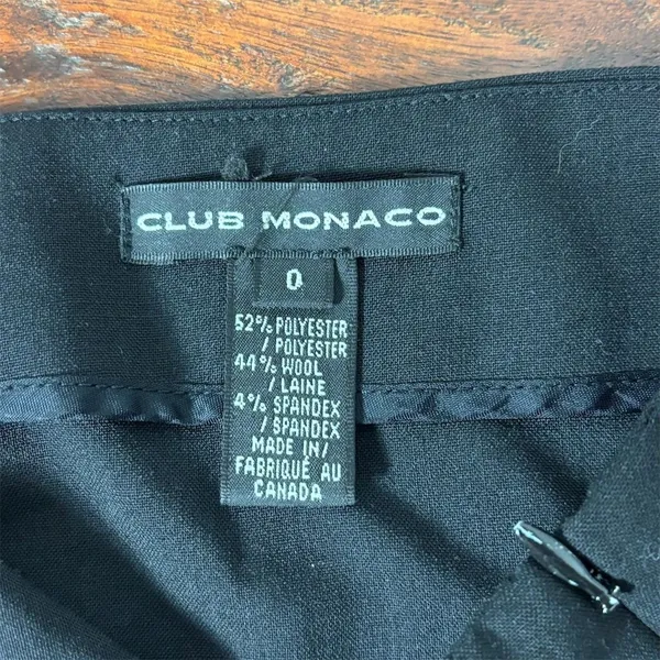 Club Monaco Women's Black‎ Pencil Skirt Size 0 Knee Length Workwear - Image 4
