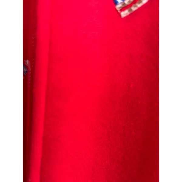 Womens Red Zip Up Hoodie‎ American Flag Embroidered Sweatshirt Jacket - Image 9