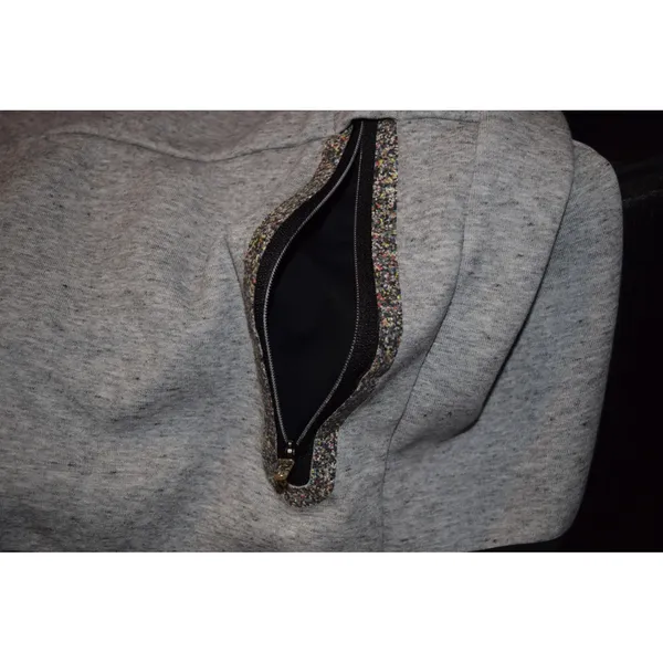 Nike Sportswear Tech‎ Fleece Crewneck Sweatshirt Heather Grey Women's Medium - Image 7