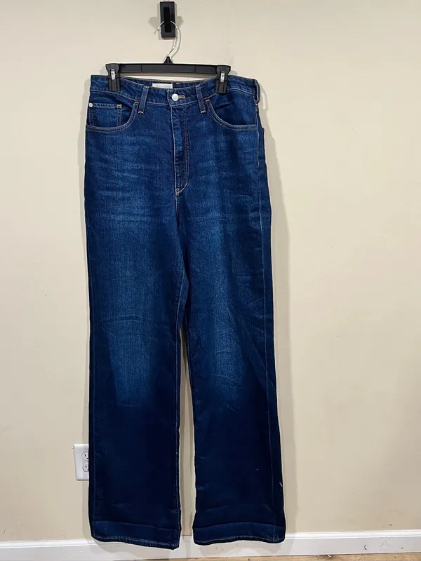 Anthropologie Pilcro The Austyn High Rise Cuffed Wide Leg Jeans Size 30 TALL - Image 7