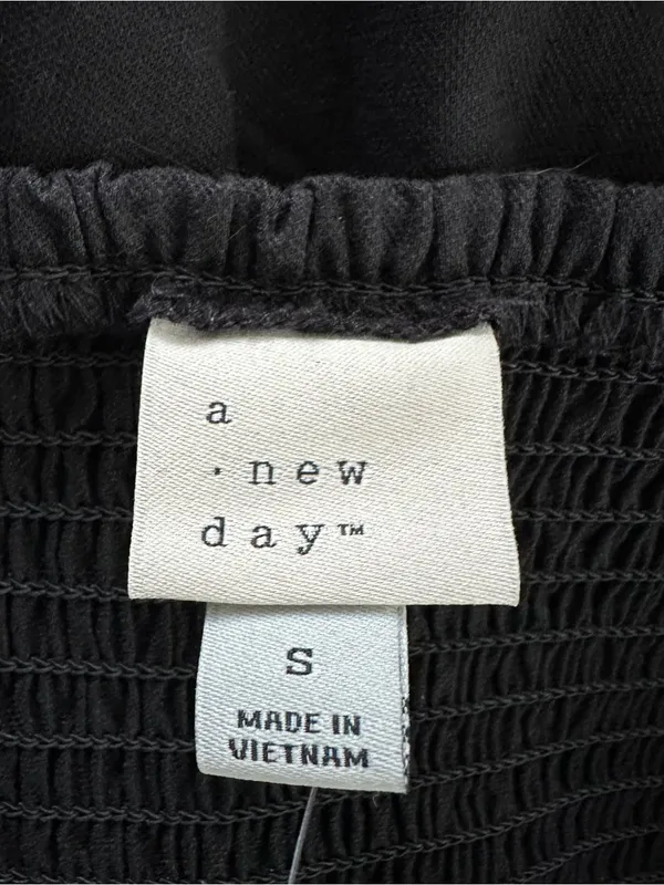 Target A New Day Black Midi Dress Size Small NWT Spaghetti Strap Fit & Flare - Image 5