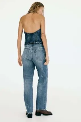 ZARA NWT‼️ | MID-RISE TRF GIRLFRIEND JEANS Size 36/4 - Image 6
