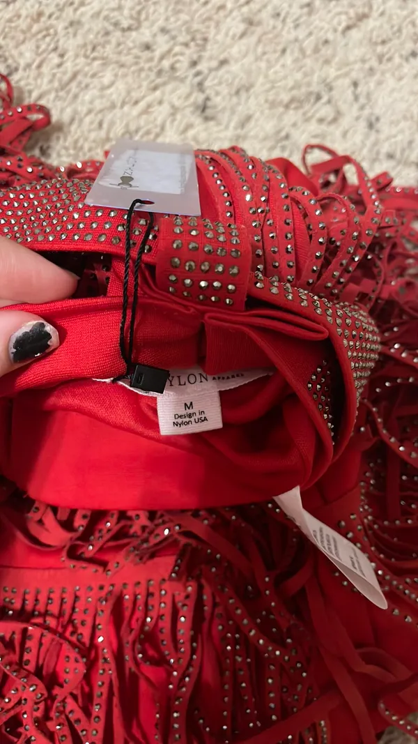 Rhinestone Fringe Skirt - Image 3