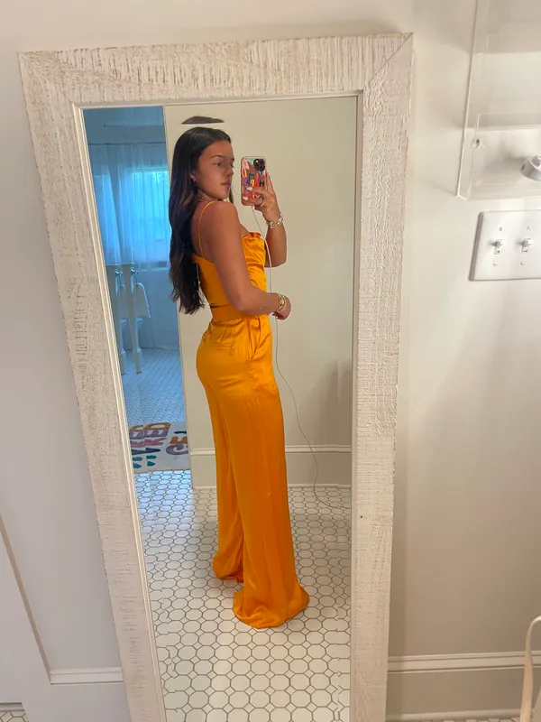 Nicholas Orange Jumpsuit Size 00 - Image 7