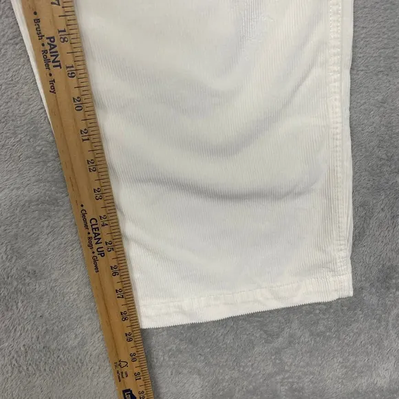 Madewell Emmett Wide Leg Corduroy‎ Pants Winter White Women's Size 25 - Image 8