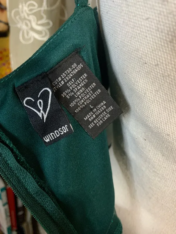 Windsor Emerald Green Glitter Mermaid Dress - Image 9