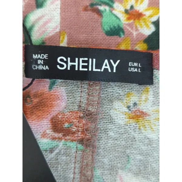 Sheilay Ditsy Floral Multicolor sleeveless Shift‎ Maxi Bohemian Dress LARGE NWT - Image 7