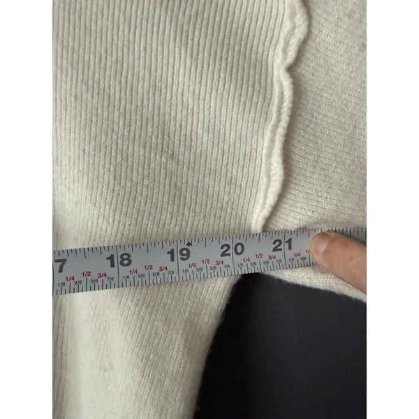 OLIVE+OAK Natural Pearl Knit Sweater Size S - Image 7