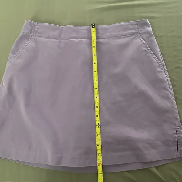 Lady Hagen Womens Cotton Skort Purple‎ Back Zip Golf Performance Stretch Sz 8 - Image 9