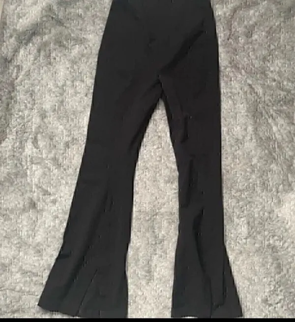 Real Deal Slit Pant In Black. - Image 4