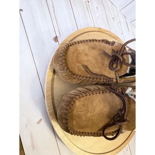 UGG Dakota Women's US 8 Moccasin Slipper Shoe Chestnut Shearling Lined - Image 5
